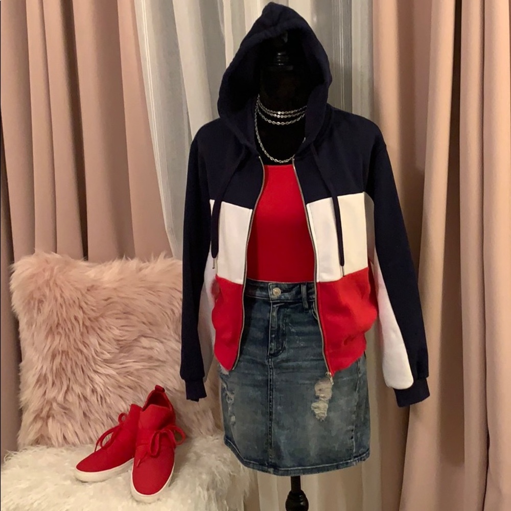 H&M Hoodie ❤️🤍💙